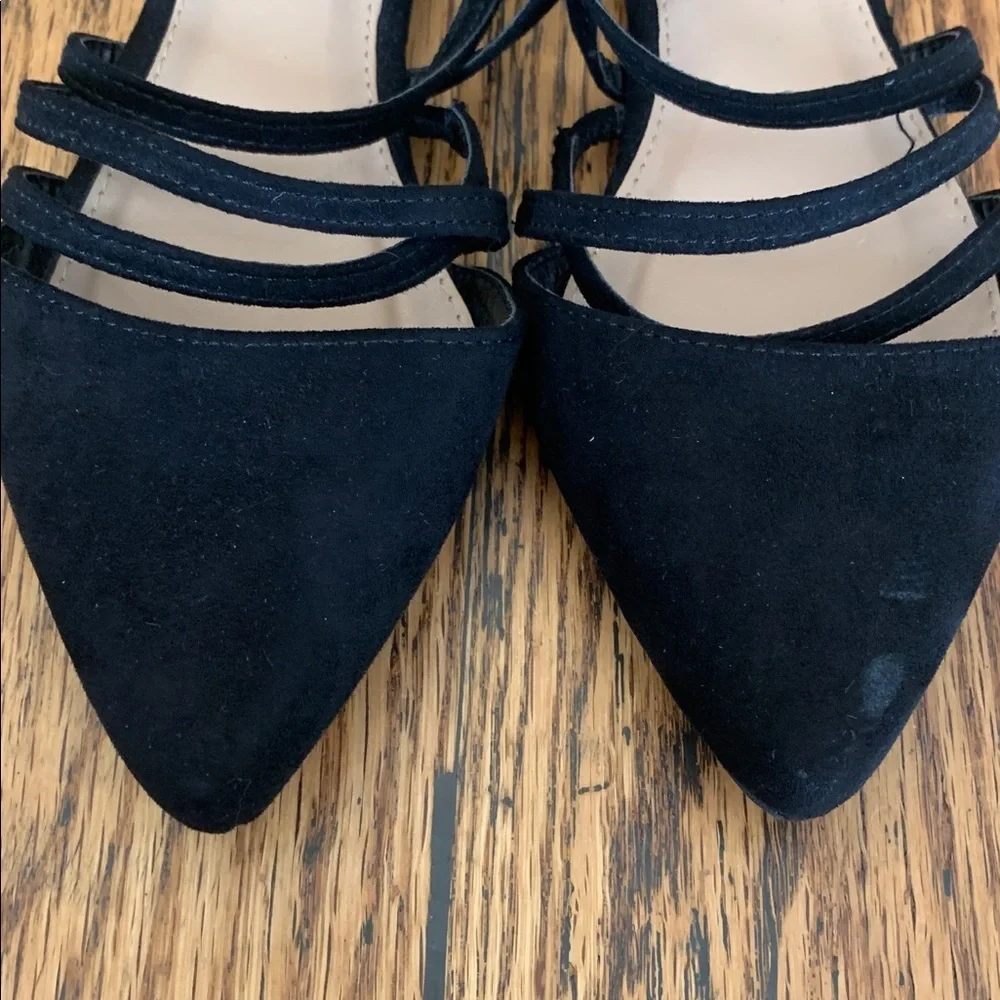 Charlotte russe flats strappy shoes party sandals size 7